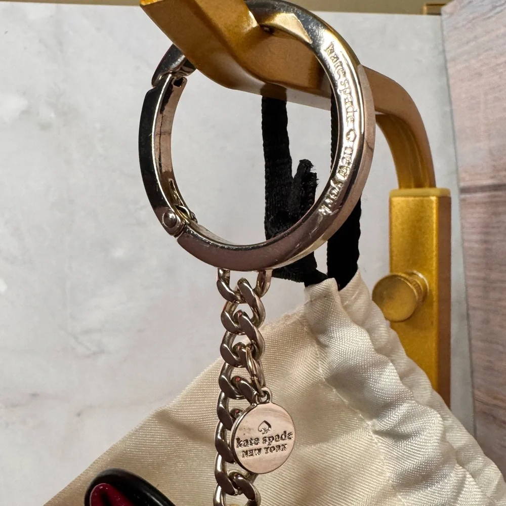 Kate Spade Disney Minnie Mouse Keychain bag Charm w dustbag NWOT